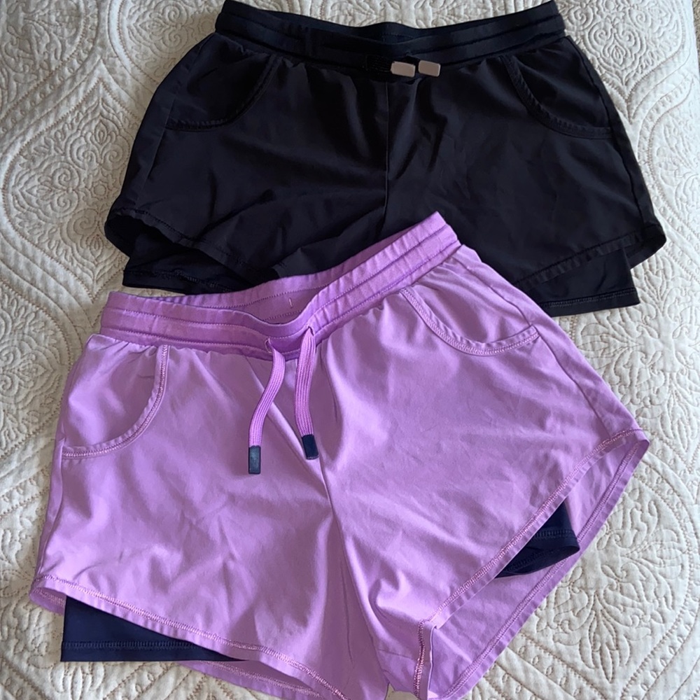 All in Motion athletic shorts - set of 2, girls, size Large (10/12)